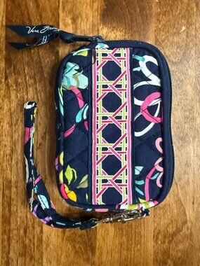 Vera Bradley Small Tech Case Wristlet, Retired "Ribbons" NWOT